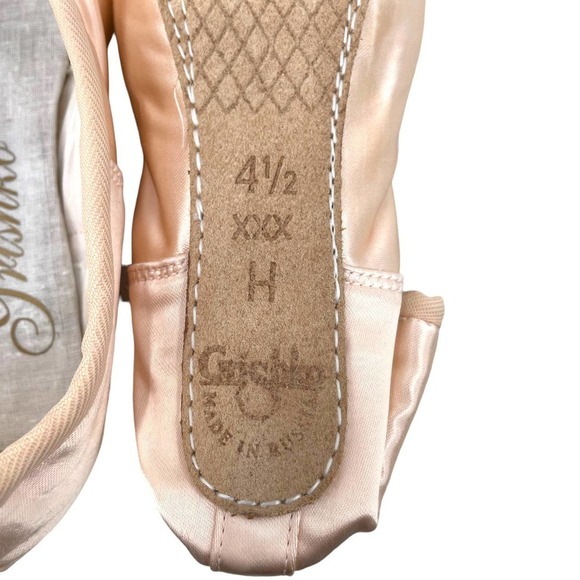 Grishko 2007 European Pink Hard Shank Ballet Pointe Shoes 4.5 3X HS - Picture 6 of 7
